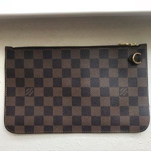 Louis Vuitton Pouchette Wallet Damier Ebene